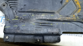 Left underbody protection for Mercedes W213 E 17-23, cracks and breaks