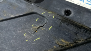 Left underbody protection for Mercedes W213 E 17-23, cracks and breaks