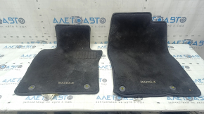 Set of Mazda 3 19-23 floor mats, black, for cleaning