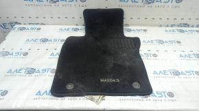 Set of Mazda 3 19-23 floor mats, black, for cleaning