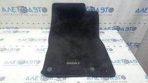 Set of Mazda 3 19-23 floor mats, black, for cleaning