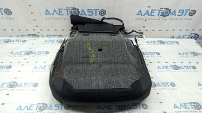 Mazda 3 19-22 passenger seat cushion upholstery, black leather, with brown stitching, heated, ready to clean