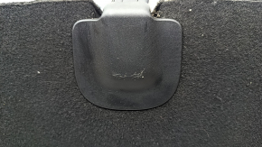 Tesla Model 3 trunk floor 18 - black, fabric worn, scratches on plastic, fabric worn