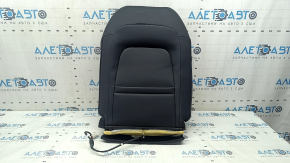 Mazda 3 19-22 driver's seat back upholstery, black leather, with brown stitching, heated