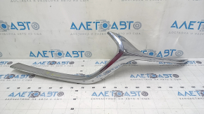 Left radiator grille molding for Mazda 3 19-24 4D chrome, sand