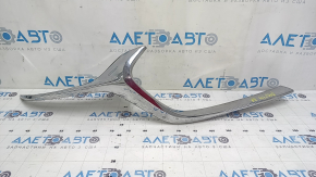 Right radiator grille molding for Mazda 3 19-24 4D chrome, sand