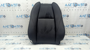 Mazda 3 19-22 driver's seat back upholstery, black leather, with brown stitching, heated, ready to clean