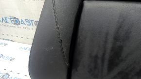 Mazda 3 19-22 driver's seat back upholstery, black leather, with brown stitching, heated, ready to clean