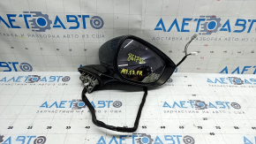 Right side mirror assembly for Mazda 3 19-24 4D, 6+4 pins, turn signal, heated, BSM, Mexico built