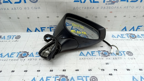 Right side mirror assembly for Mazda 3 19-24 4D, 6+4 pins, turn signal, heated, BSM, Mexico built