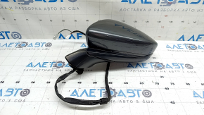 Left side mirror assembly for Mazda 3 19-24 4d, 6+4 pins, turn signal, heated, BSM, Mexico built
