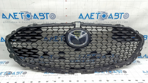 Mazda 3 19-24 4D radiator grille assembly, with emblem, matte black, sand, holes for the frame