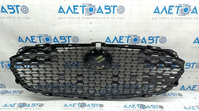 Mazda 3 19-24 4D radiator grille assembly, with emblem, matte black, sand, holes for the frame