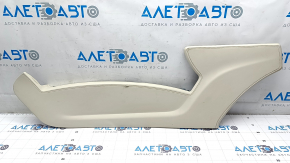 Tesla Model X 16-21 beige left side console trim, torn leather