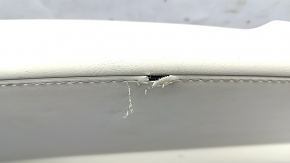 Tesla Model X 16-21 beige left side console trim, torn leather