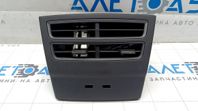 Tesla Model X 16-21 center console vent with trim, black, scratches, broken guides