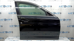 Front right door assembly BMW 5 G30 17-23 keyless, handle without chrome molding, black 668, butt