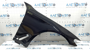 Front right wing BMW 5 G30 17-23 aluminum, black 668, dent, broken fastener