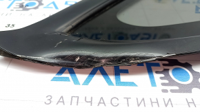 Tesla Model 3 18-20 rear right window, chrome frame, bent and dented frame