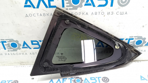 Tesla Model 3 18-20 rear right window, chrome frame, bent and dented frame