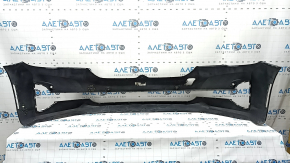 Bare front bumper for BMW 5 G30 21-23 with parking sensors without PMA, Basis, black, fake, broken fasteners, scratches, dented, torn