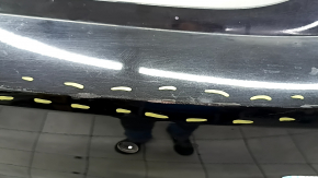 Rear bumper bare BMW 5 G30 21-23 for parking sensors without PMA, Basis, black
