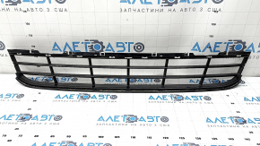 Lower front bumper grille, central, BMW 5 G30 21-23 without radar, Basis, painted black