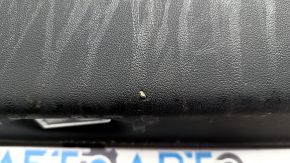 Tesla Model 3 18-20 front left door panel, black leather, Alcantara insert, leather armrest, power window control and door opening button, glossy black, tear, dry cleanable