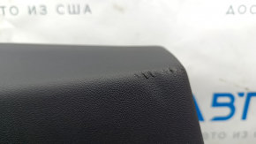 Tesla Model 3 18-20 black leather rear left door trim with speaker, window control, and door release button, stains, and dents