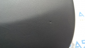 Tesla Model 3 18-20 black leather rear left door trim with speaker, window control, and door release button, stains, and dents