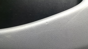 Tesla Model 3 18-20 black leather rear left door trim with speaker, window control, and door release button, stains, and dents