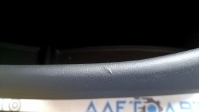 Tesla Model 3 18-20 black leather rear left door trim with speaker, window control, and door release button, stains, and dents