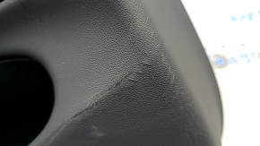 Tesla Model 3 18-20 black leather rear left door trim with speaker, window control, and door release button, stains, and dents