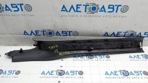 Tesla Model X 16-21 black front right inner door sill plate, scratches, dents, broken fasteners