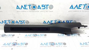 Tesla Model X 16-21 front left inner door sill trim, black, scratches, broken fasteners