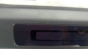 Tesla Model X 16-21 front left inner door sill trim, black, scratches, broken fasteners
