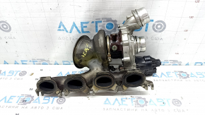 Left lower radiator bracket for BMW 5 G30 21-23 2.0T, plastic