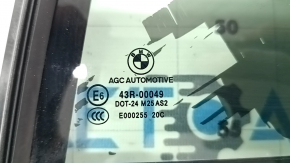 BMW 5 G30 17-23 rear left triangle door glass
