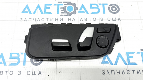 Driver's seat control BMW 5 G30 17-22 black with chrome, scratches, worn