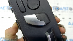 Driver's seat control BMW 5 G30 17-22 black with chrome, scratches, worn