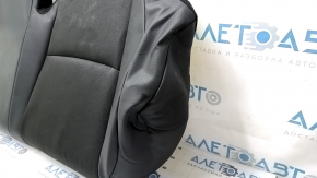 Rear seat cushion, 2nd row, Honda Accord 19-22, combination, leather + cloth, black, needs cleaning, wrinkled