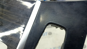 BMW 5 G30 17-23 center console trim, gloss black, wood grain, scratches