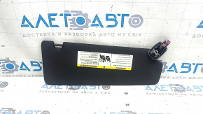 Left sun visor for BMW 5 G30 21-23, black, without hook