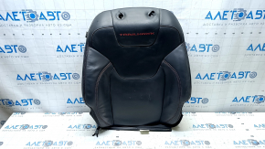 Jeep Cherokee KL 14-18 driver's seat back upholstery, black leather, heated, tears