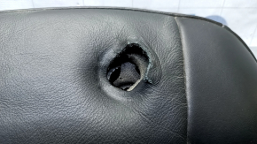 Jeep Cherokee KL 14-18 driver's seat back upholstery, black leather, heated, tears