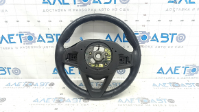 BMW 5 G30 17-23 black leather steering wheel, heated, worn, scratches, tears