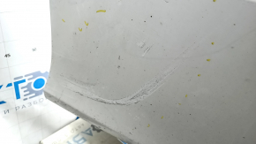 The rear bumper is bare, Honda Accord 18-22, red, with broken fasteners and filed down.