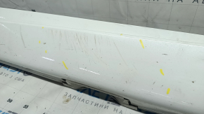 Left side sill for Honda Accord 18-20, white, broken fasteners, scratches, cracks