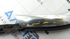 Upper rear left door molding for BMW 5 G30 17-23 chrome