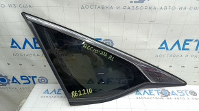 Rear left window, blind glass, Honda Accord 18-22, chrome, scratches on chrome, cut seal